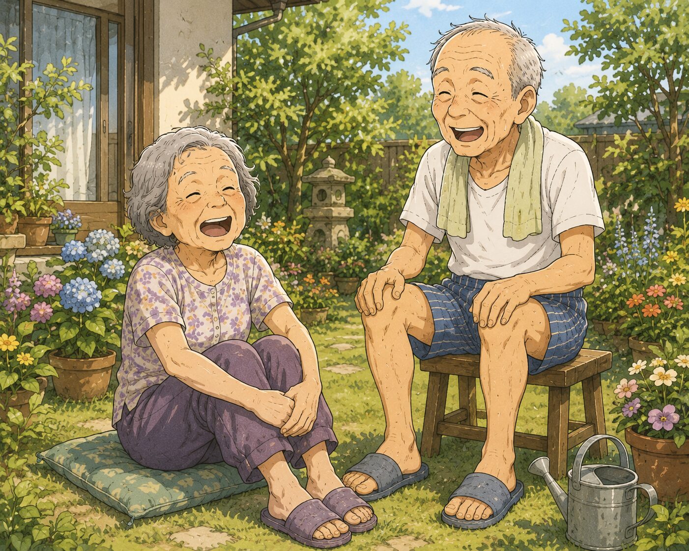 在宅介護の日常を描いた介護日記のアイキャッチイラスト