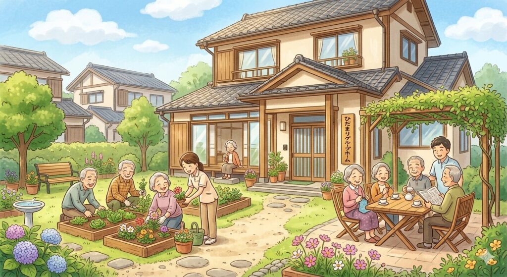 グループホームのイメージイラスト