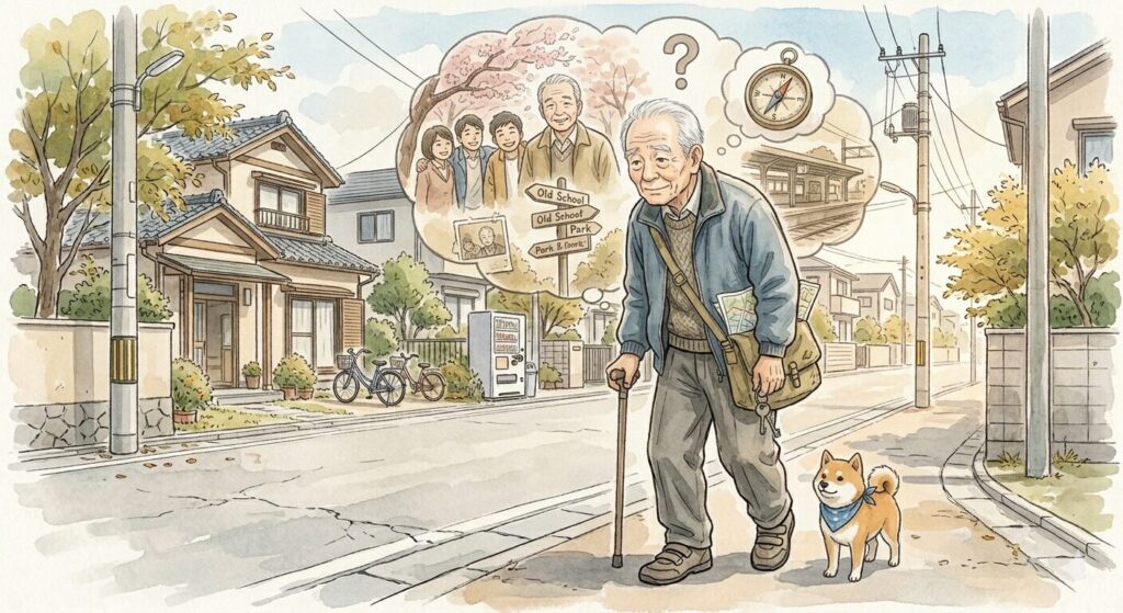 昔の記憶から徘徊してしまうおじいちゃん
