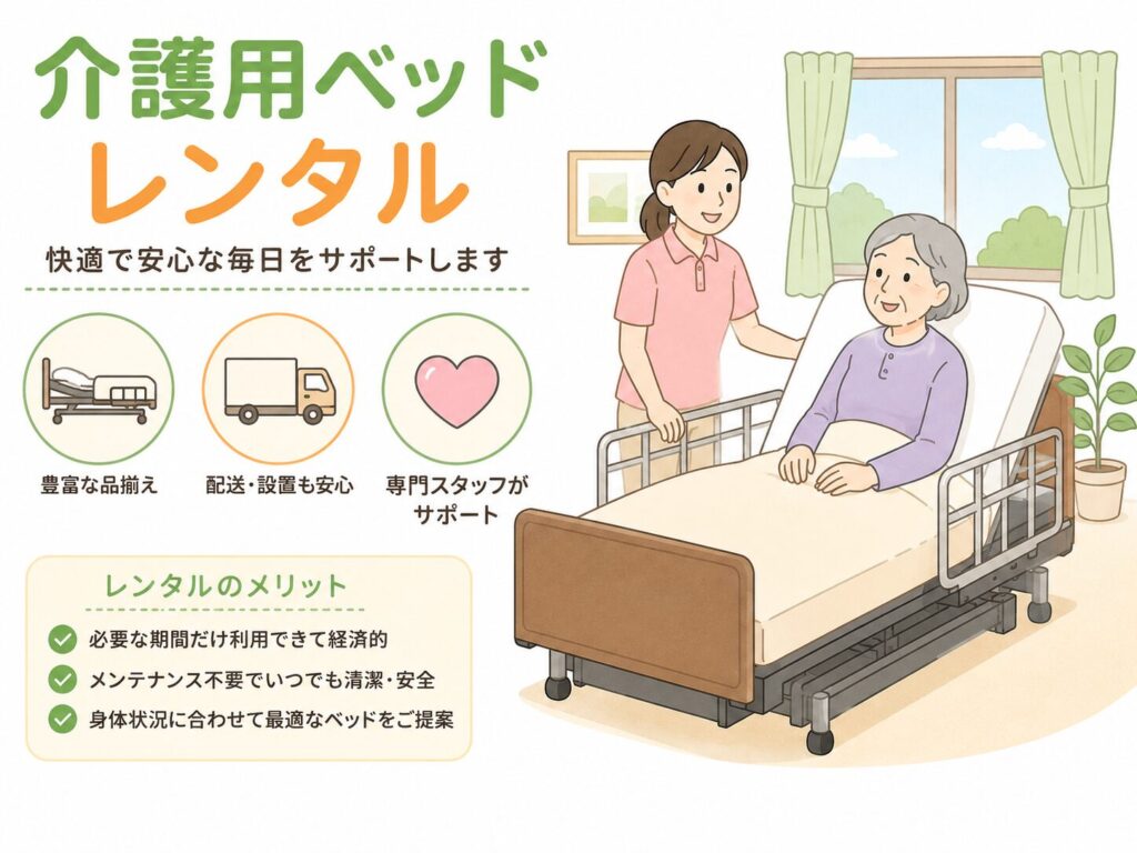 介護用ベッドレンタルのイラスト