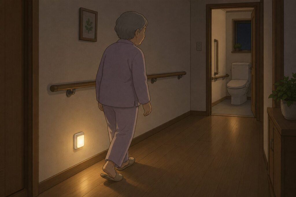 足元灯のイラスト
