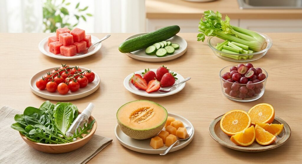 水分の多い食べ物の写真